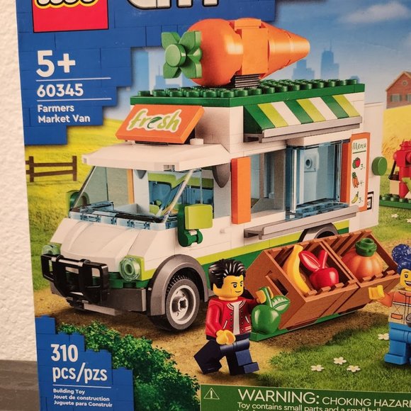 LEGO City Farmers Market Van 60345 Building Set Food Truck Farm Van Vegetables R - Picture 5 of 14